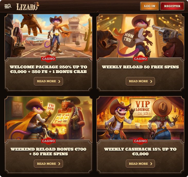 Overview of lizaro casino login